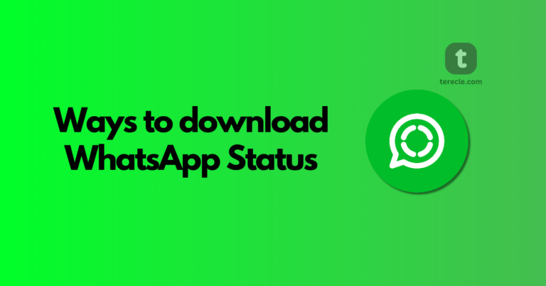 an image of WhatsApp and download icon on a green background for how to download whatsapp status