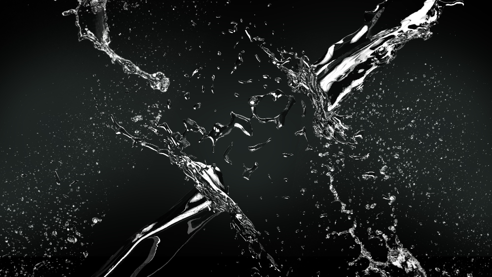 realistic water splash background