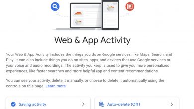 Automatically delete location and activity history on Google
