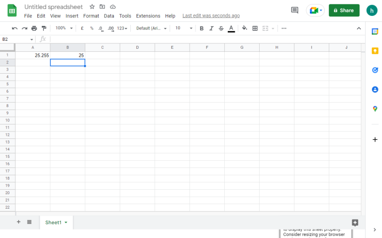 To Round In Google Sheets
