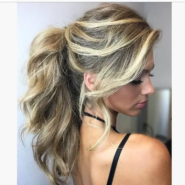 high ponytail