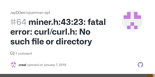 fatal error: curl/curl.h: no such file or directory