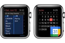 Google calendar Apple watch