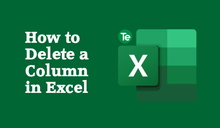 How to Delete Column in Excel - Terecle
