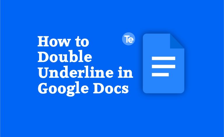 How to Double Underline in Google Docs