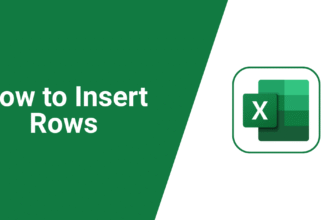 How to Insert a Row in Excel
