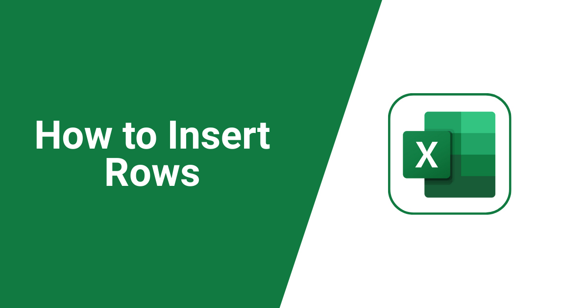 How to Insert a Row in Excel
