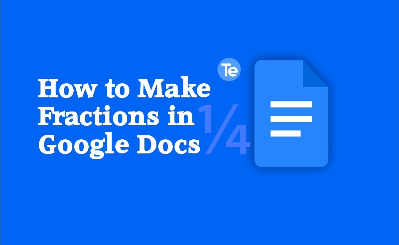 How To Add Fractions Into Google Docs