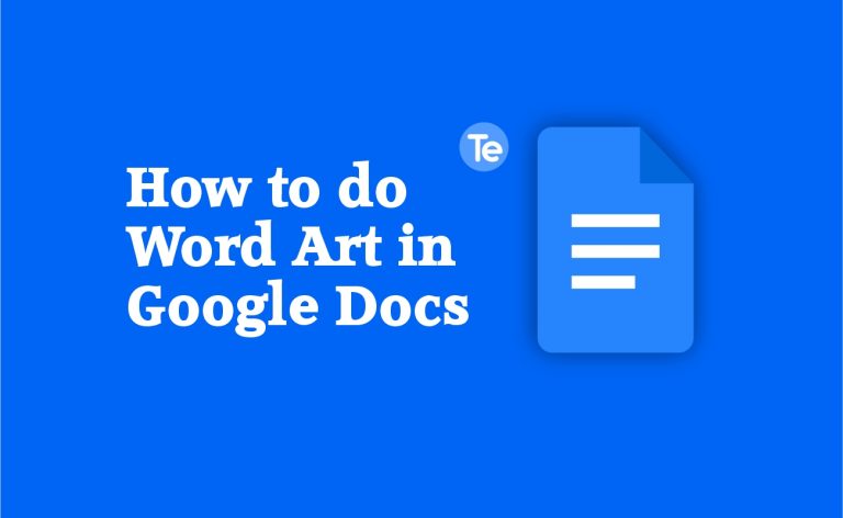 How to do Word Art in Google Docs