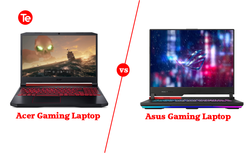 Acer and Asus gaming laptops