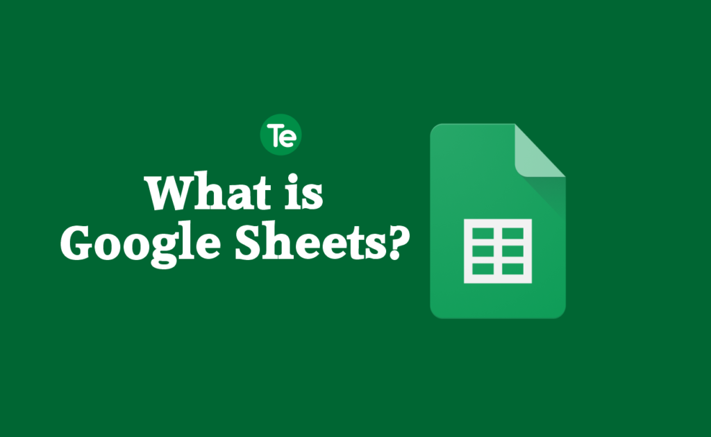 Google Sheets logo on a green background