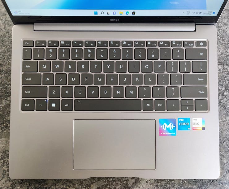 honor magicbook 14 2022 keyboard