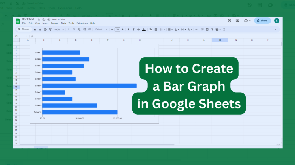 How to create a bar graph in google sheets