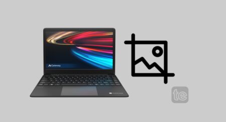 an image of Gateway laptop and screenshot icon with terecle watermark