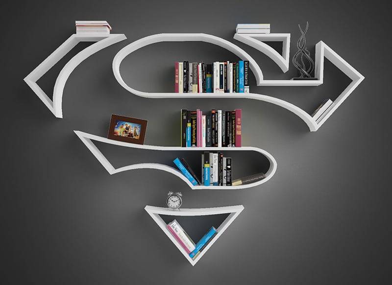 Cool 3D Printing Ideas Superman Shelf